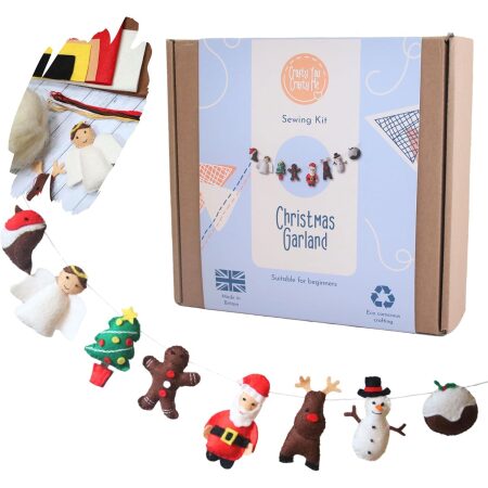 Christmas Garland Santa Craft Kit by Crafty You Crafty Me